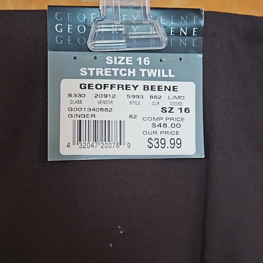Geoffrey Beene Embroidered Brown Skirt Sz 16 - Picture 4 of 4